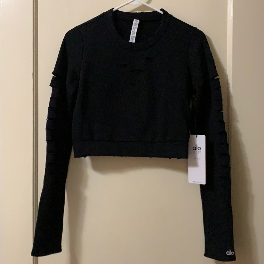 Alo Ripped Warrior Long Sleeve Top